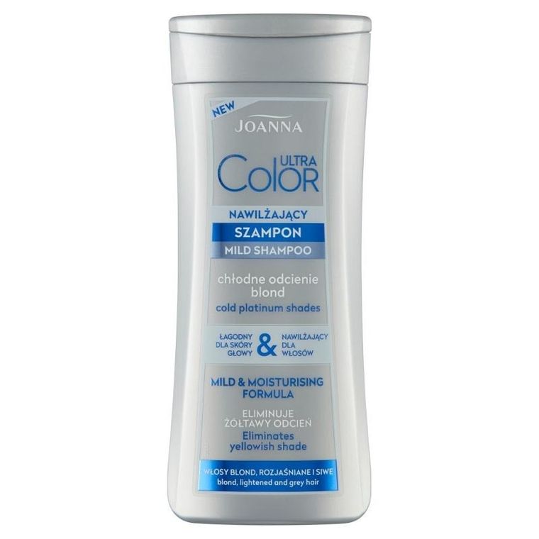Joanna, Ultra Color, szampon nawilżający, chłodne odcienie blond, 200 ml