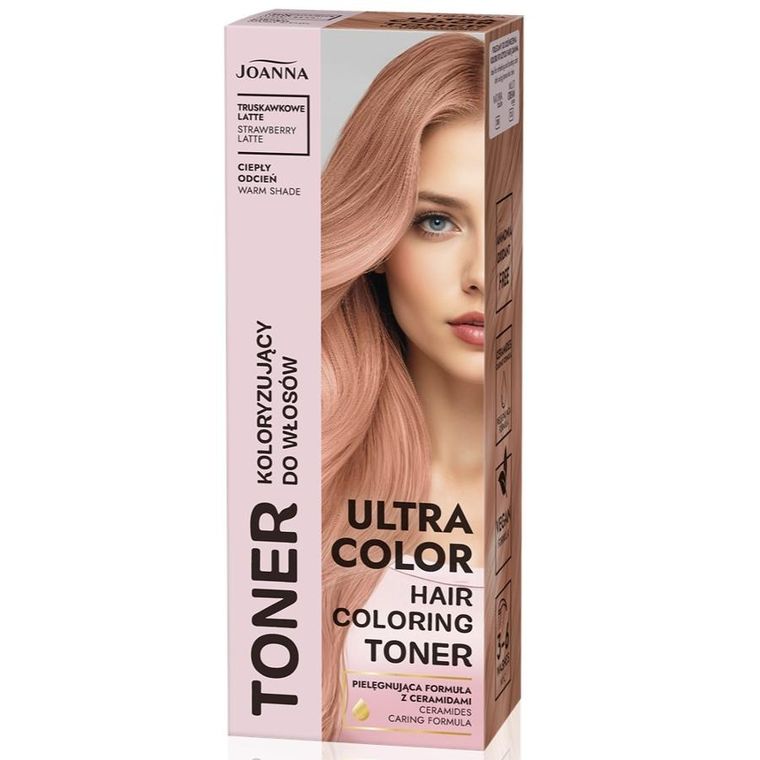 Joanna, Ultra Color toner do włosów, strawberry latte, 100g
