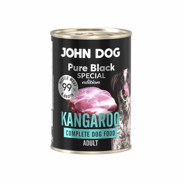 John Dog, Pure Black Special Edition, karma dla psa, kangur, 400g
