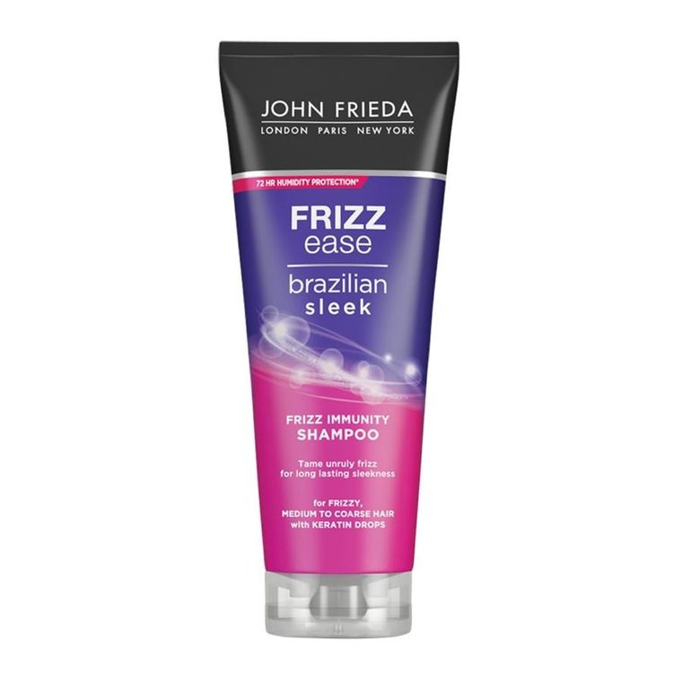 John Frieda, Frizz-Ease Brazilian Sleek, wygładzający szampon do włosów, 250 ml