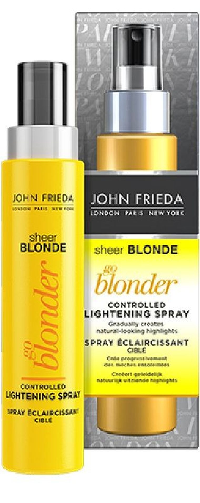 John Frieda, Sheer Blonde, spray rozjaśniający do włosów blond Go Blonder, new, 100 ml