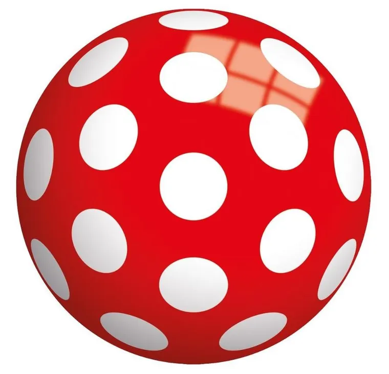 John, piłka perłowa, kropki, 23 cm