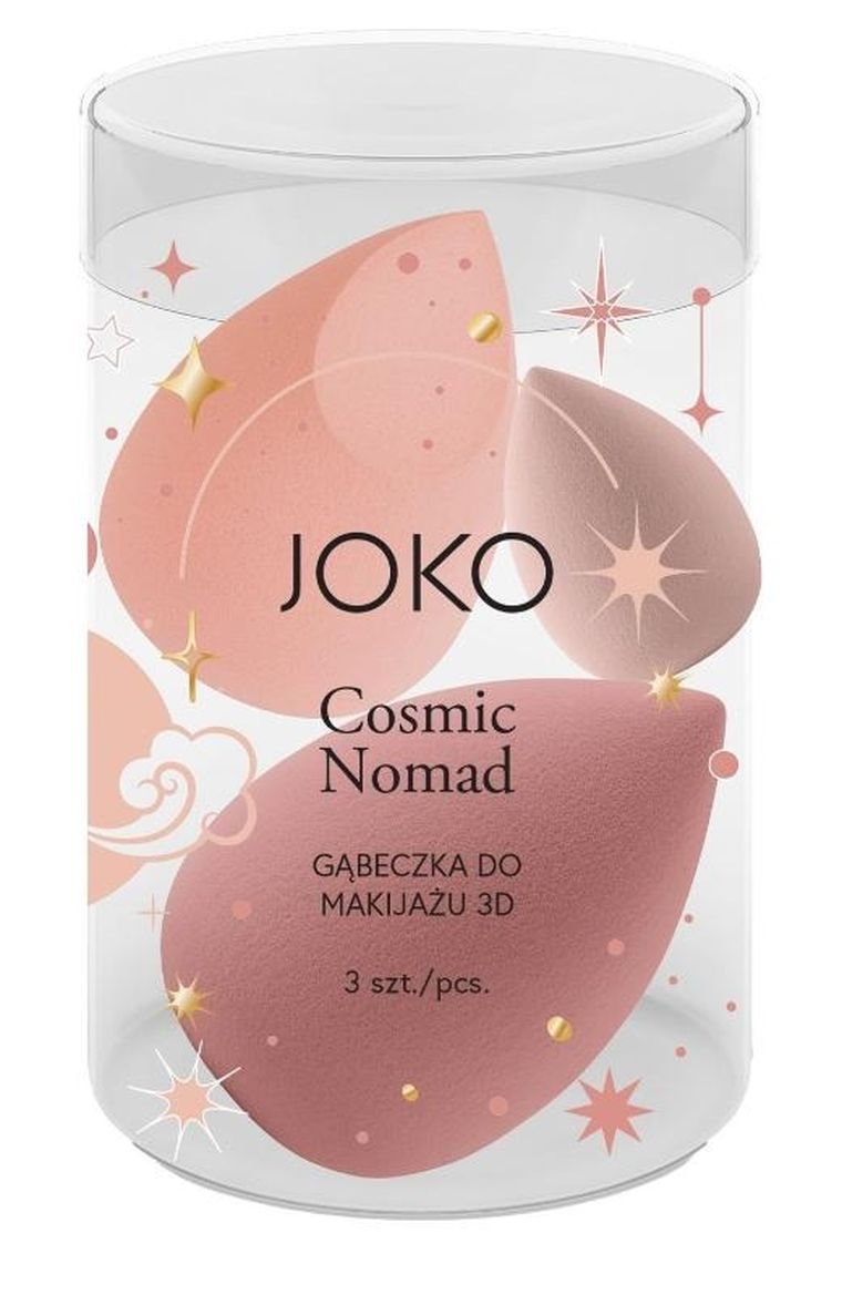 Joko, gąbeczka do makijażu 3D, Cosmic Nomad, 3 szt.