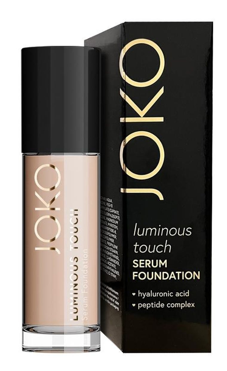 Joko, Luminous Touch Serum Foundation, podkład-serum rozświetlający, nr n102, beige