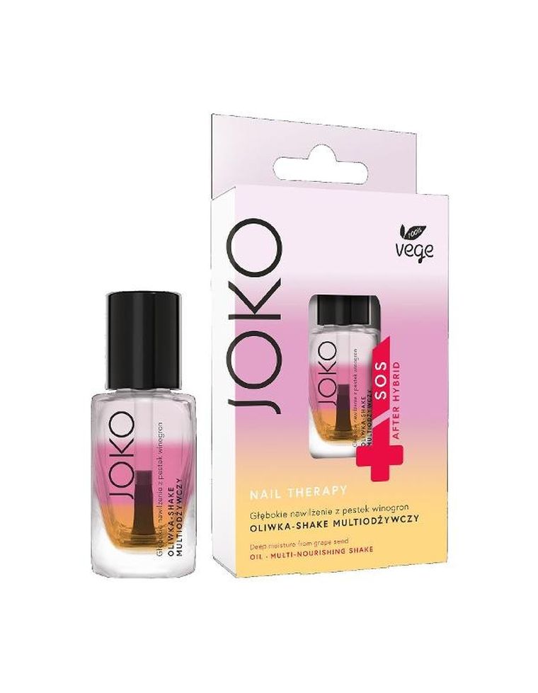 Joko, Nail therapy, SOS After Hybrid, oliwka-shake do paznokci, multiodżywczy, 11 ml