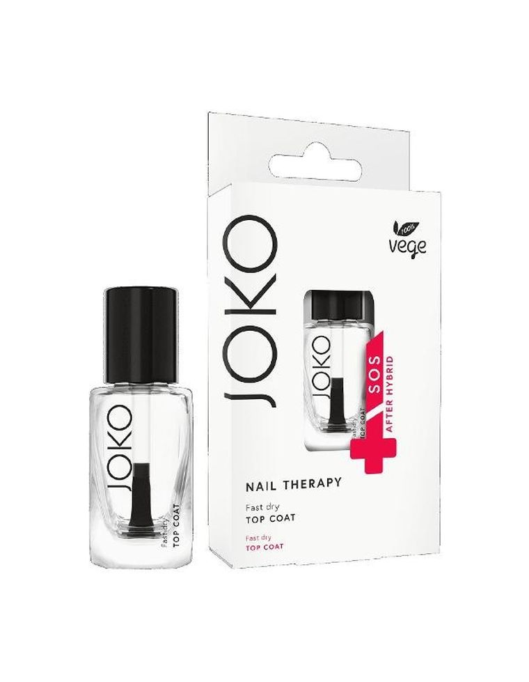 Joko Nail therapy, SOS After Hybrid, top coat do paznokci, fast dry, 11 ml