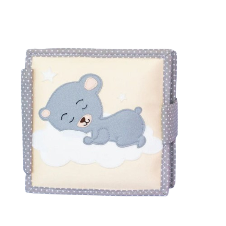 Jolly Designs. Witaj na świecie. Książeczka sensoryczno-manipulacyjna