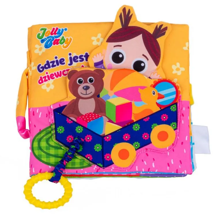 JollyBaby, Gdzie jest dziewczynka? miękka książeczka
