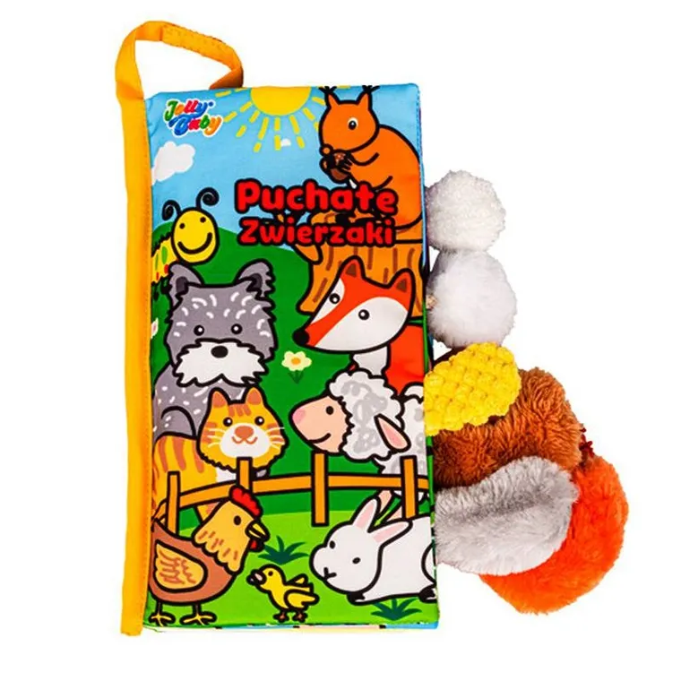 JollyBaby, Puchate zwierzaki, miękka książeczka