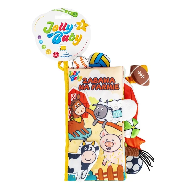 JollyBaby, Zabawa na farmie, miękka książeczka