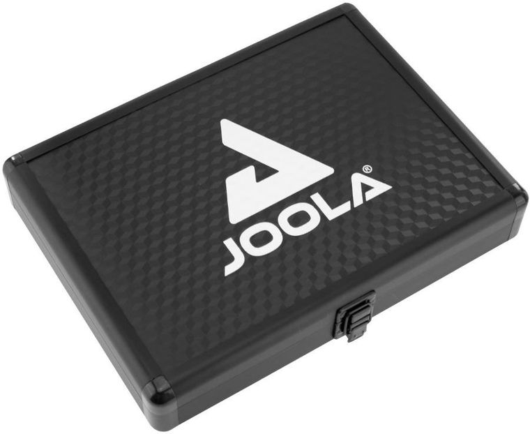 Joola, pokrowiec na rakietkę i 3 piłeczki do tenisa stołowego, Alu Black