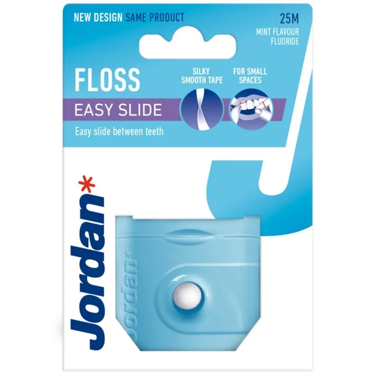 Jordan, Easy Slide, nić dentystyczna z fluorkiem, 25m