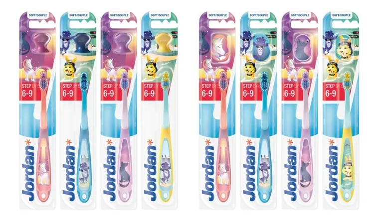 Jordan, Step by Step, szczoteczka do zębów dla dzieci 6-9 lat, miękka