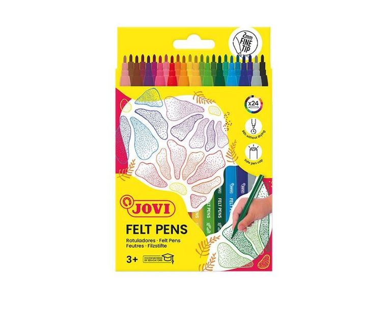 Jovi, flamastry cienkie, 24 kolory