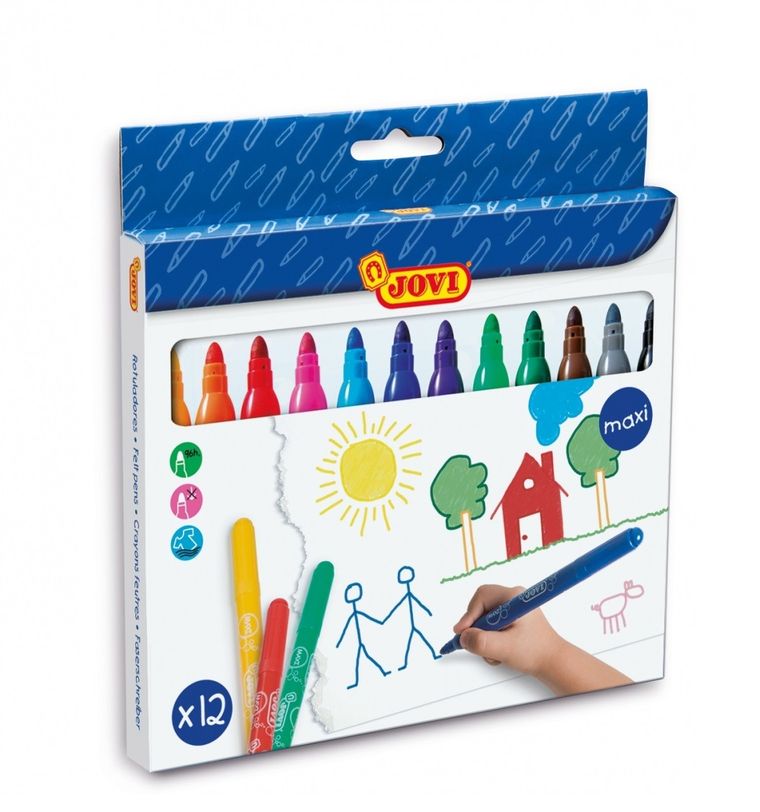 Jovi, flamastry maxi, 12 szt.