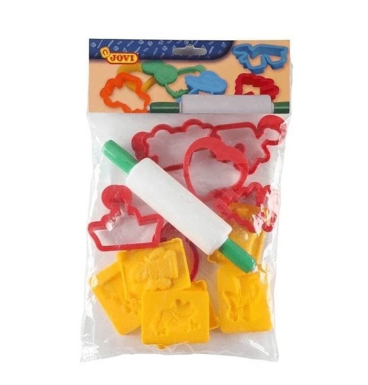 Jovi, foremki do mas plastycznych z wałkiem, 12 elementów