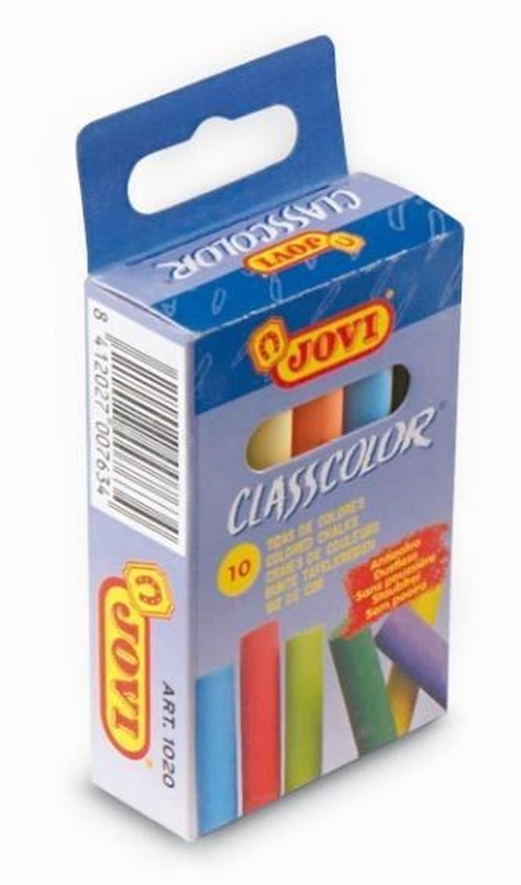 Jovi, kreda szkolna, kolorowa, 10 kolorów