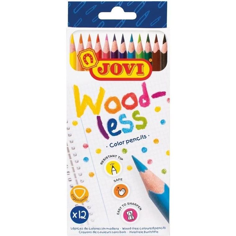 Jovi, kredki bezdrzewne, 12 kolorów