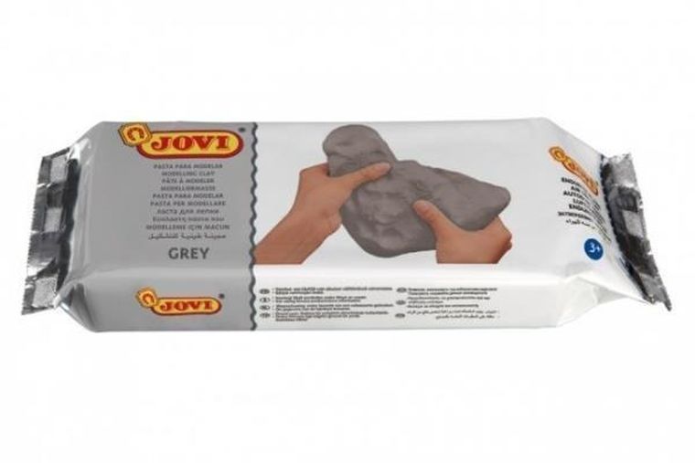 Jovi, pasta modelarska, szara, 500g