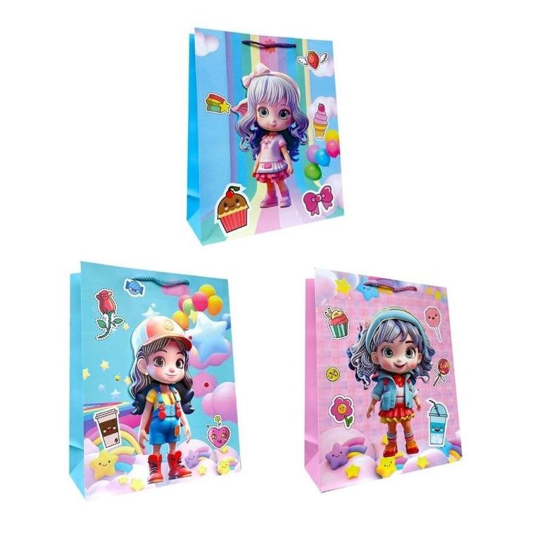 Ju-piter, torebka prezentowa, dziecięca, rozmiar M, szerokie dno, 1 szt.