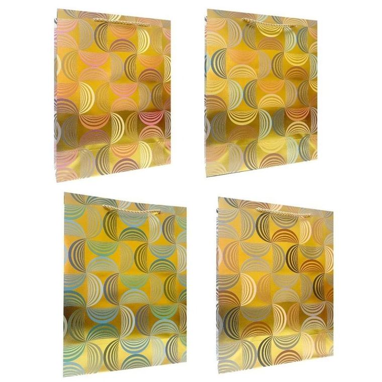 Ju-piter, torebka prezentowa, uniwersalna, rozmiar M, złota, 1 szt.