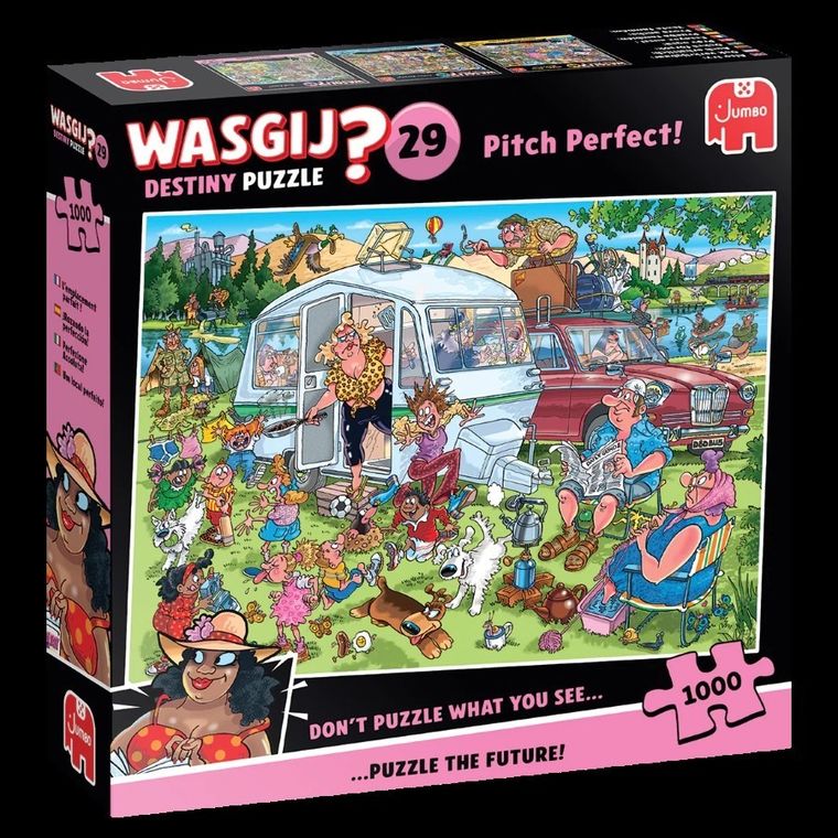 Jumbo, Wasgij, Destiny, Na Kampingu, puzzle, 1000 elementów