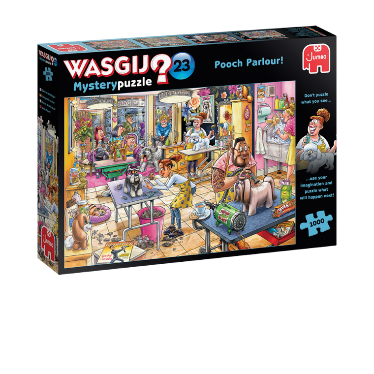 Jumbo, Wasgij Mystery, Salon dla psów, puzzle, 1000 elementów