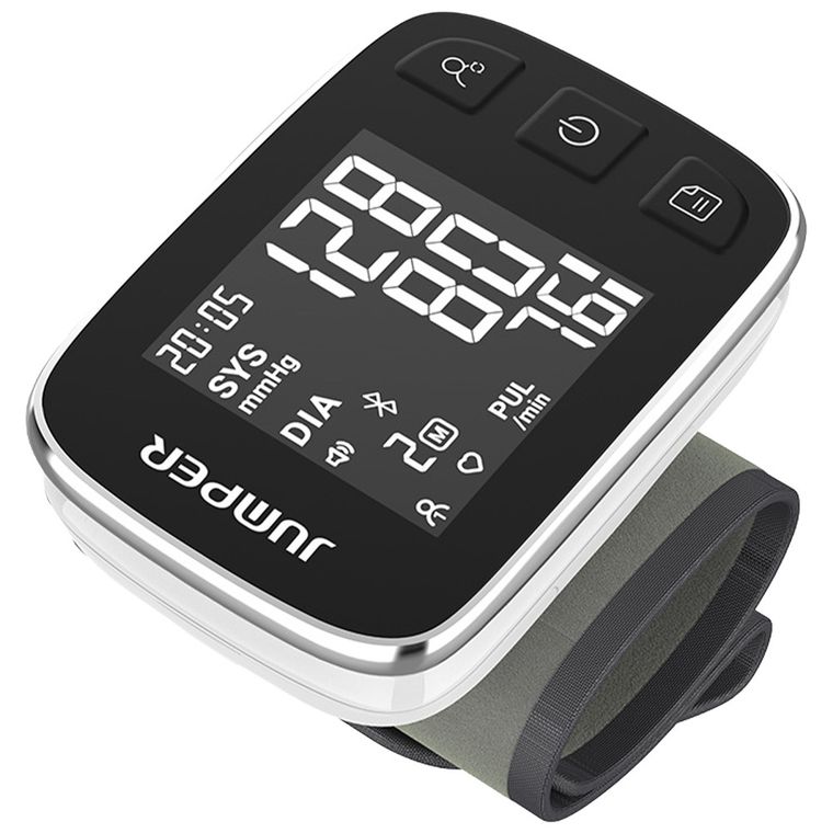 Jumper, HWA21, medyczny ciśnieniomierz nadgarstkowy z aplikacją, biały