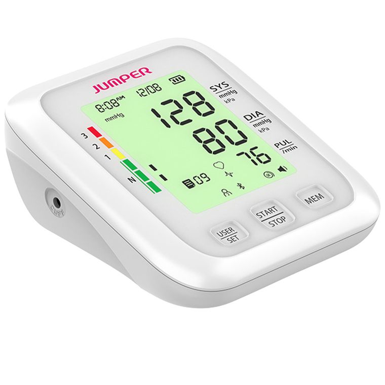 Jumper, JPD-HA120, medyczny ciśnieniomierz naramienny z aplikacją, biały