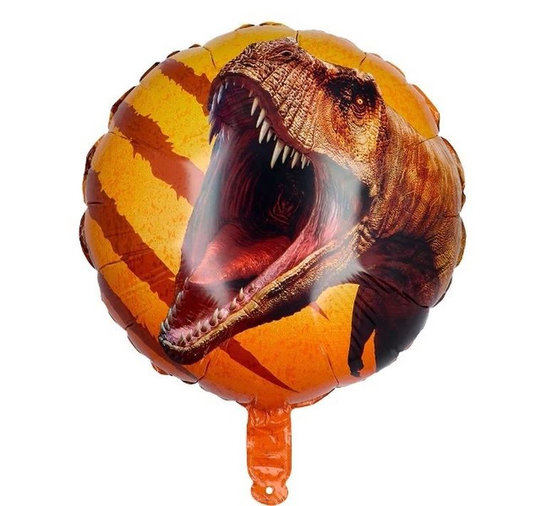 Jurassic Park, balon foliowy, dinozaur T-Rex, 45 cm