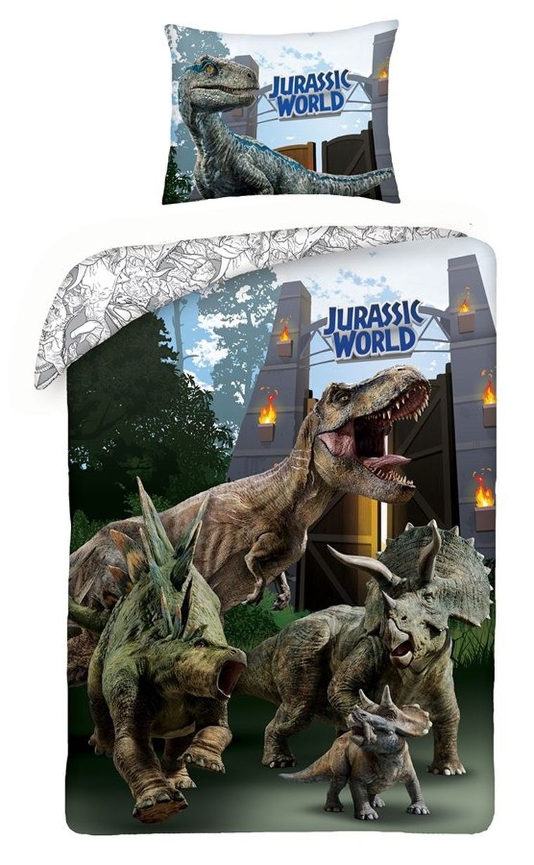 Jurassic World, 2-częściowy komplet pościeli, 140-200 cm