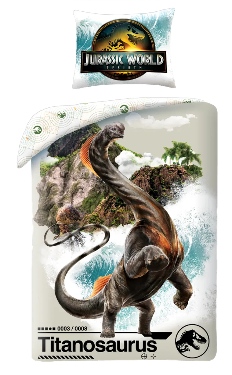 Jurassic World, 2-częściowy komplet pościeli, 140-200 cm