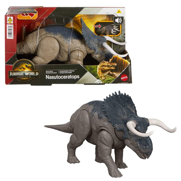 Jurassic World, Saga, Dziki Ryk, Nasutoceratops, figurka dinozaur