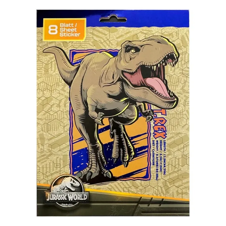 Jurassic World, zestaw 340 naklejek