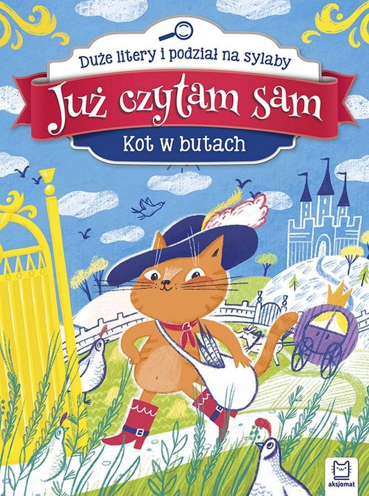Już czytam sam. Kot w Butach. Duże litery i podział na sylaby