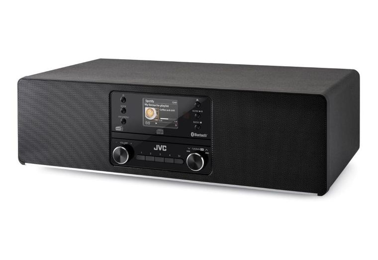 JVC, All In One, mini wieża, radio internetowe, czarne, RD-E984B