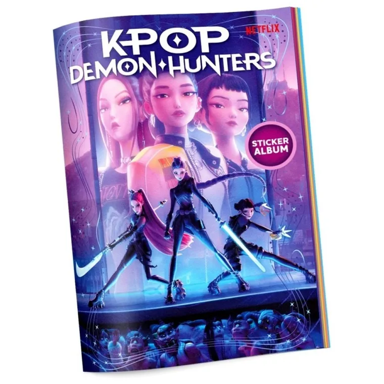 K-Pop Demon Hunters, album z naklejkami kolekcjonerskimi