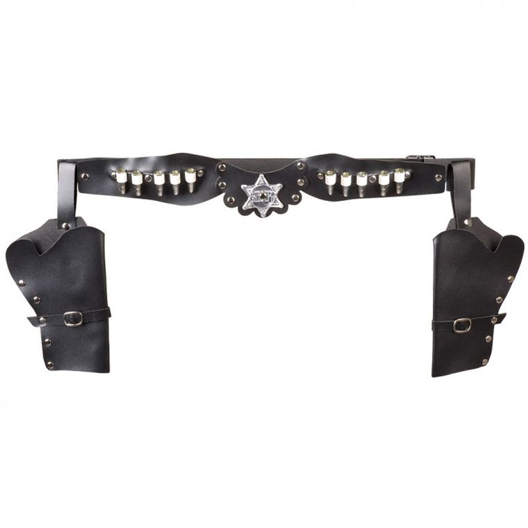 Kabura kowbojska, czarna, 130 cm, 1 szt.