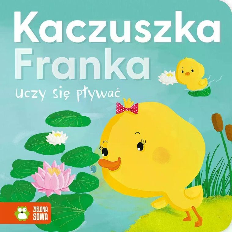 Kaczuszka Franka uczy się pływać