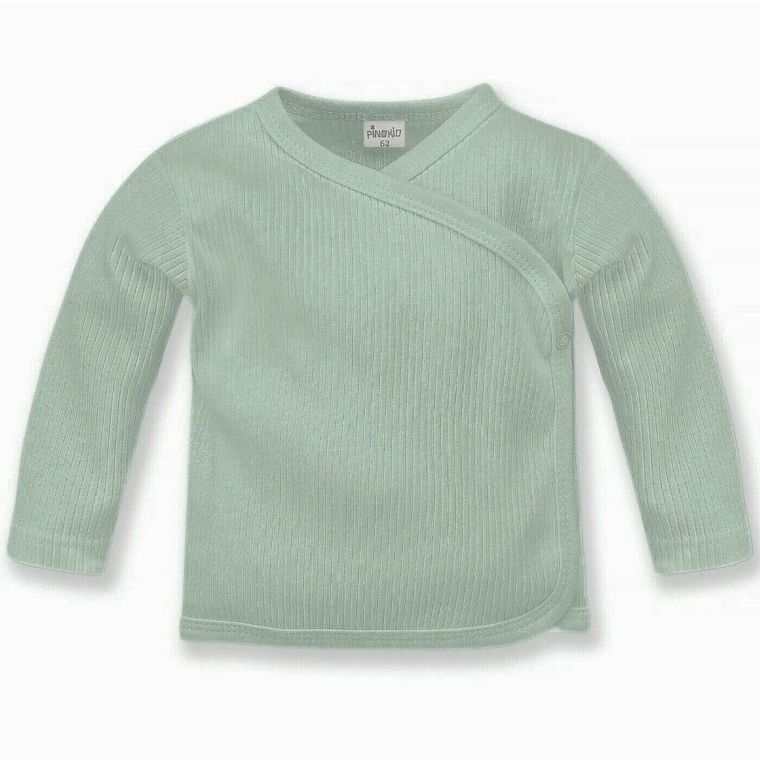 Kaftanik niemowlęcy, prążkowany, zielony, Pinokio