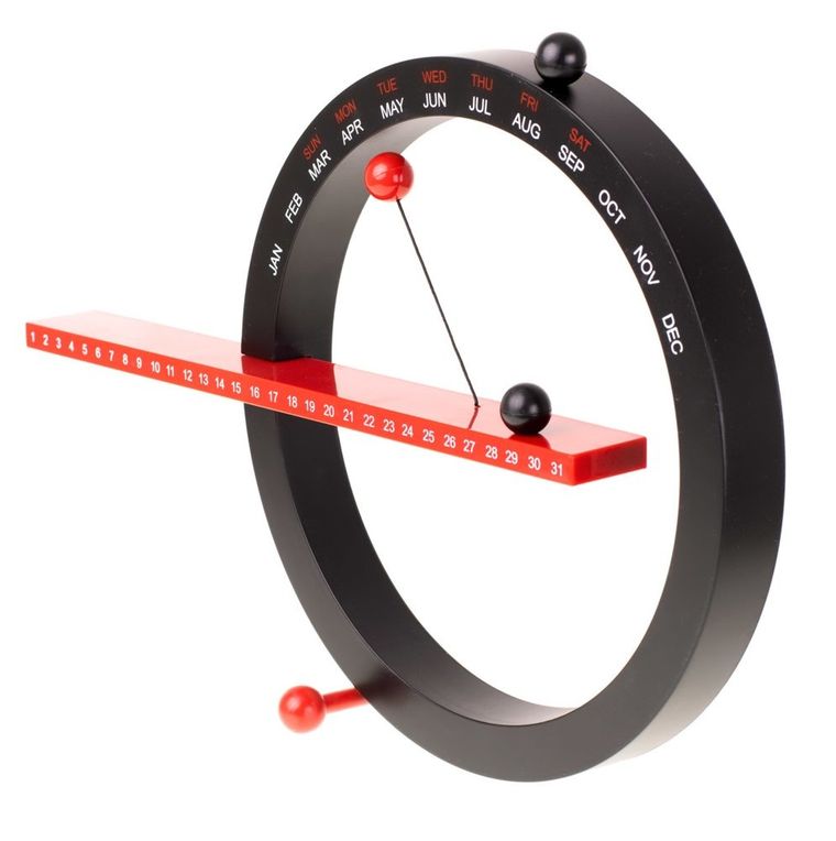 Kalendarz (wieczny) magnetyczny, czarny