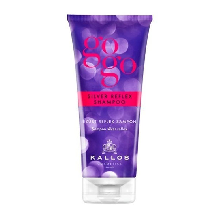 Kallos, GoGo Silver Reflex Shampoo, odświeżający kolor szampon do włosów, 200 ml