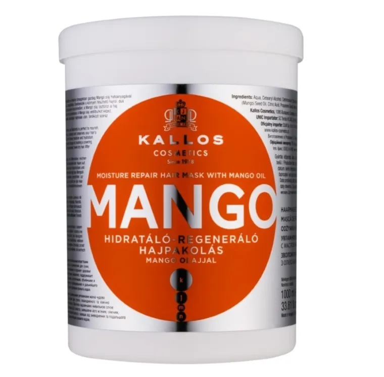 Kallos, KJMN Moisture Repair Hair Mask With Mango Oil, maska do włosów z olejem Mango, 1000 ml