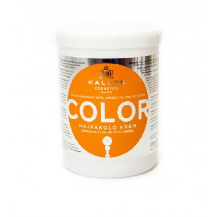 Kallos, maska kondycjonująca i chroniąca kolor do włosów farbowanych, 1000 ml
