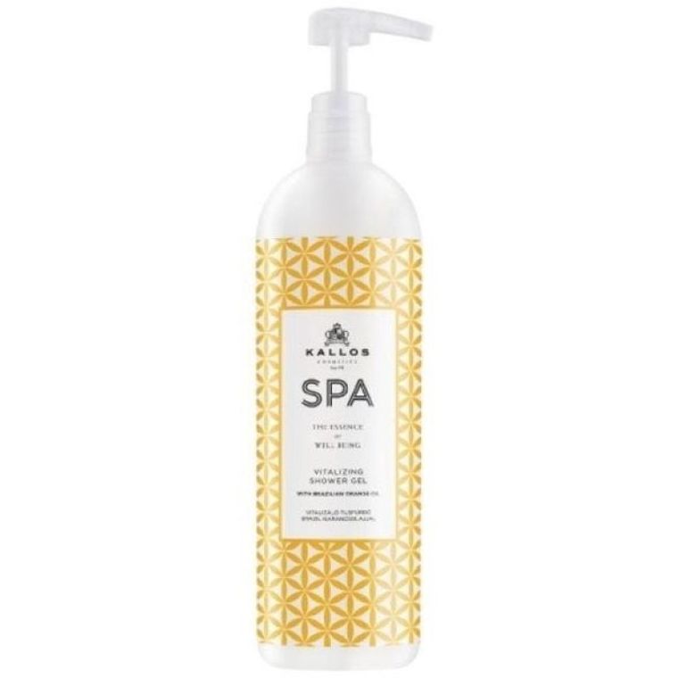 Kallos, Spa, Vitalizing Shower Gel, rewitalizujący żel pod prysznic, Brazilian Orange Oil, 1000 ml