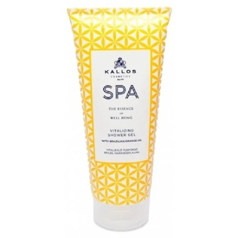 Kallos, Spa Vitalizing Shower Gel, rewitalizujący żel pod prysznic, Brazilian Orange Oil, 200 ml