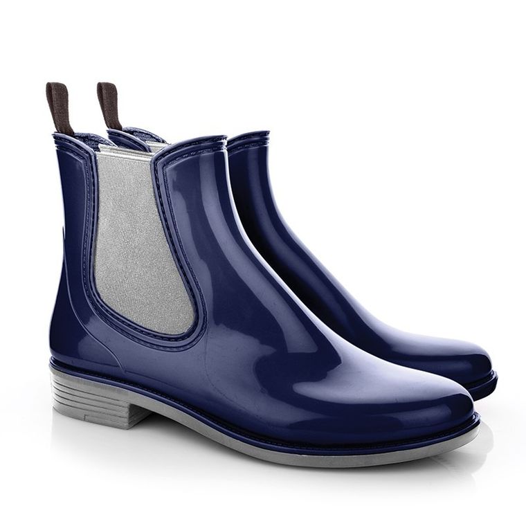 Kalosze damskie, granatowe, Alfa, ToTie