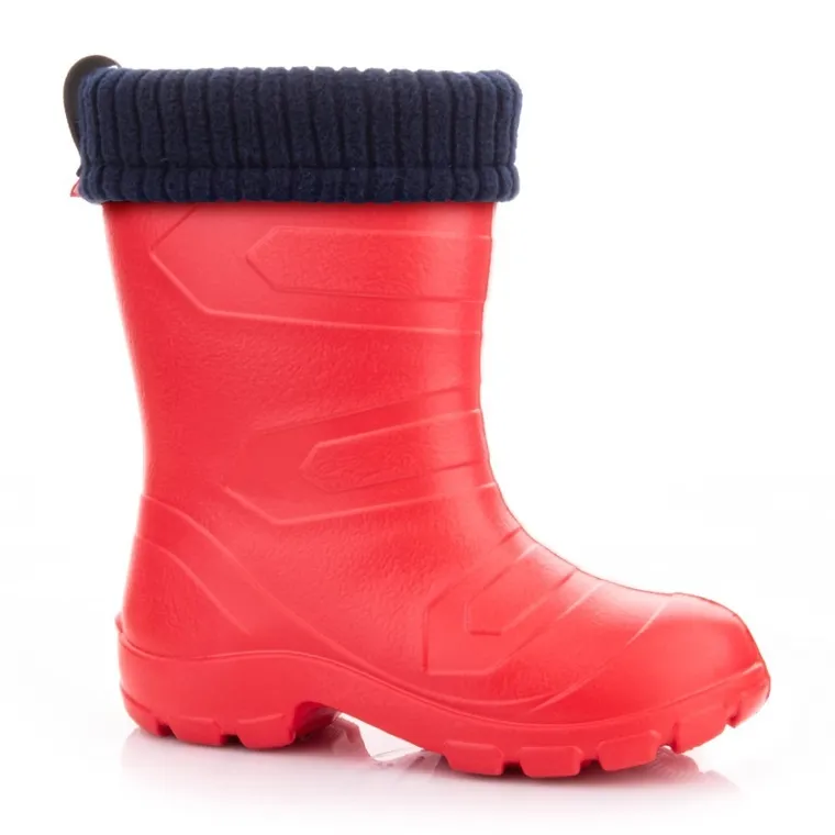 Kalosze dziecięce, czerwone, ocieplane, Aspen, Lemigo