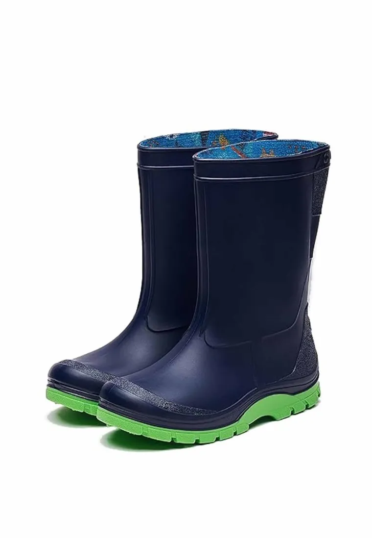 Kalosze dziecięce, granatowo-zielone, Realpaks