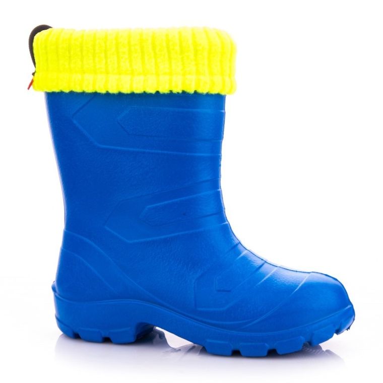 Kalosze dziecięce, niebieskie, ocieplane, Aspen, Lemigo